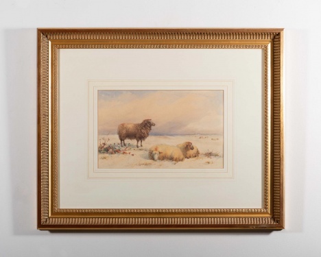 Thomas Francis Wainewright (1794-1883) 'Sheep in a landscape '1861